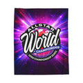 Allstar World Championship Velveteen Plush Blanket — Sports Team Keepsake