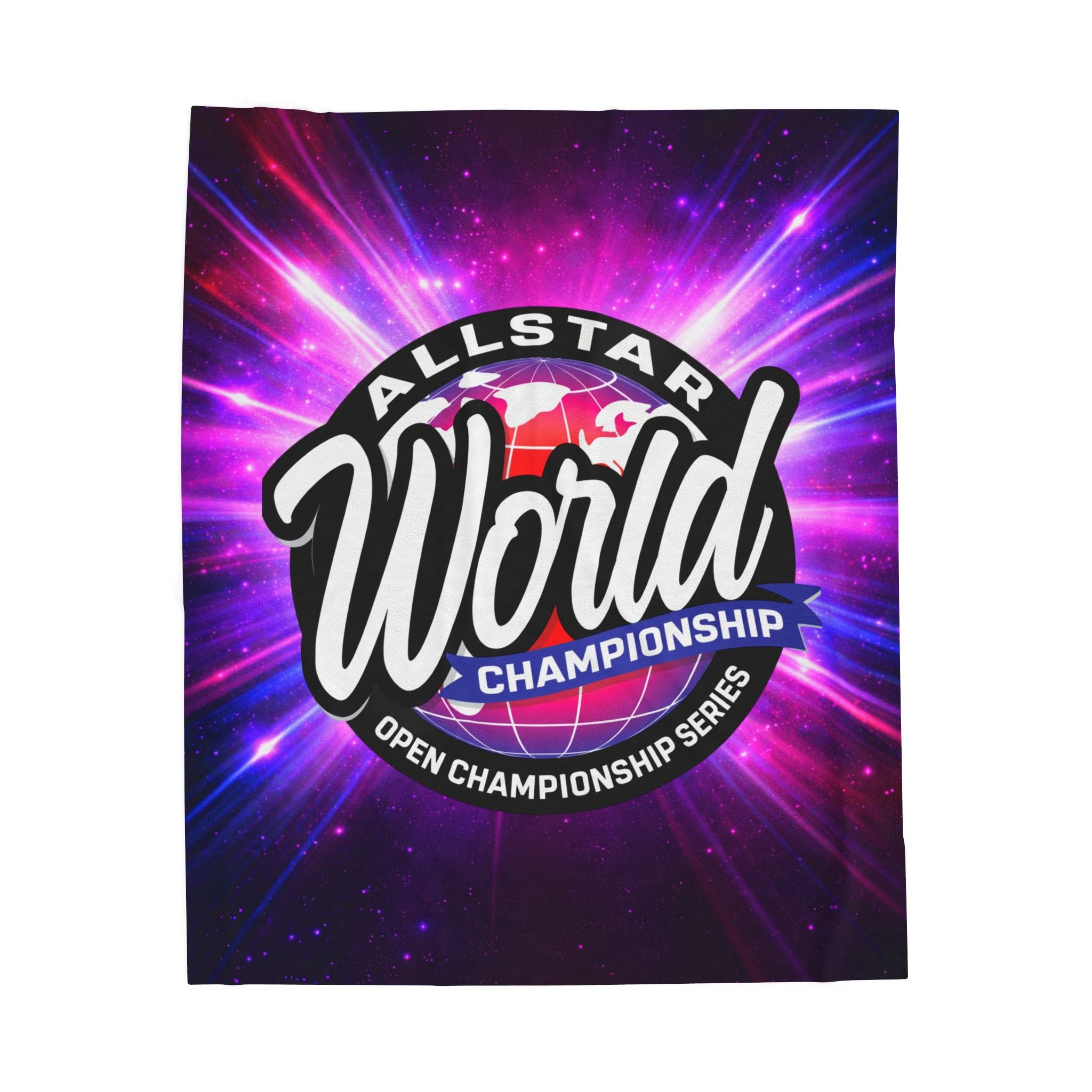 Allstar World Championship Velveteen Plush Blanket — Sports Team Keepsake