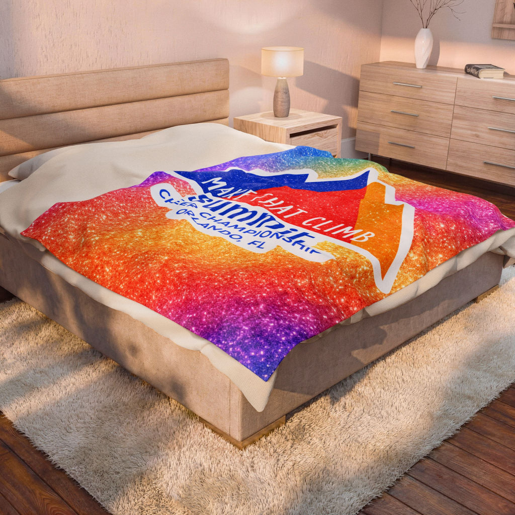 Plush Blanket — 'Make That Climb' Summit Cheer Championship Orlando, FL